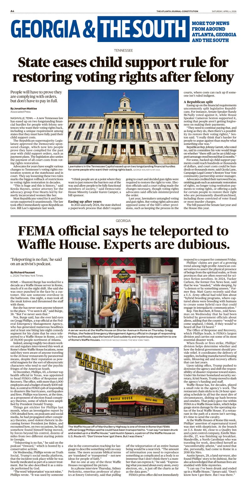 Fema Official Says He Teleported to Waffle House. Experts Are Dubious.