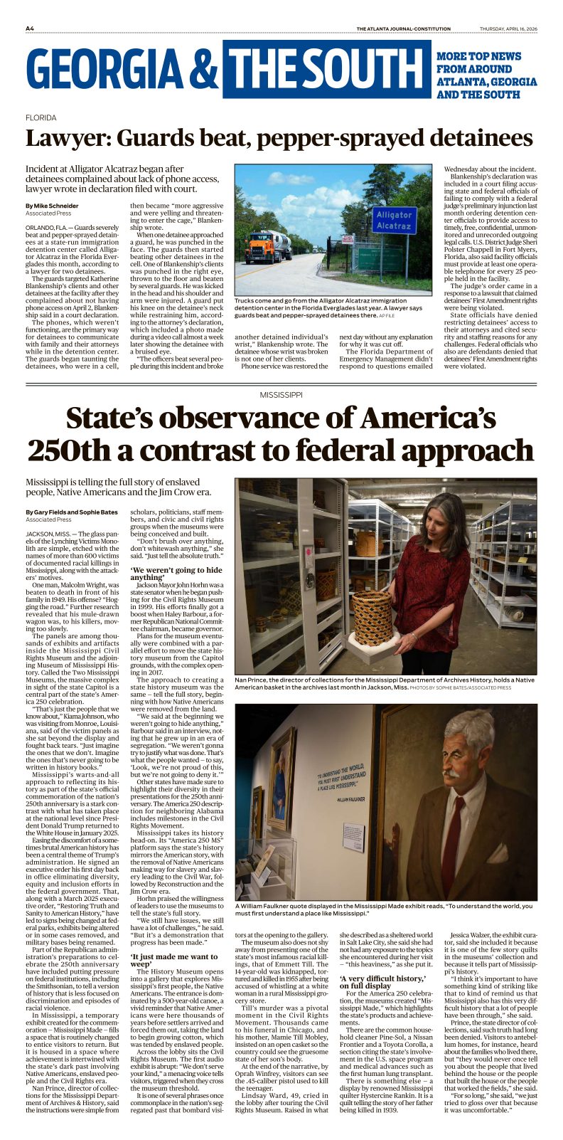 AJC ePaper | Thursday, April 16, 2026