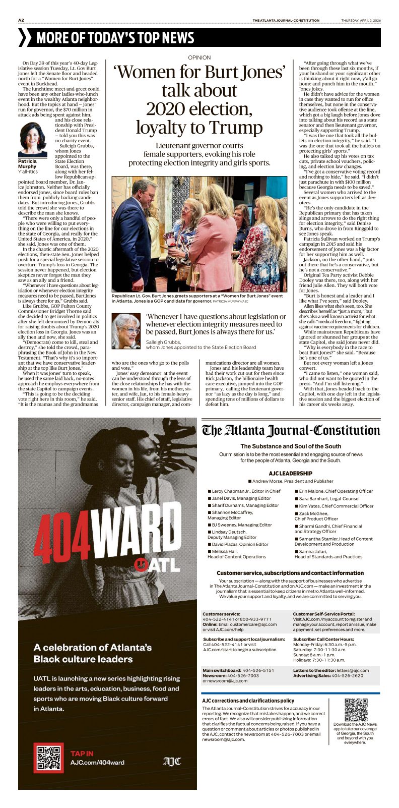 AJC ePaper | Thursday, April 02, 2026
