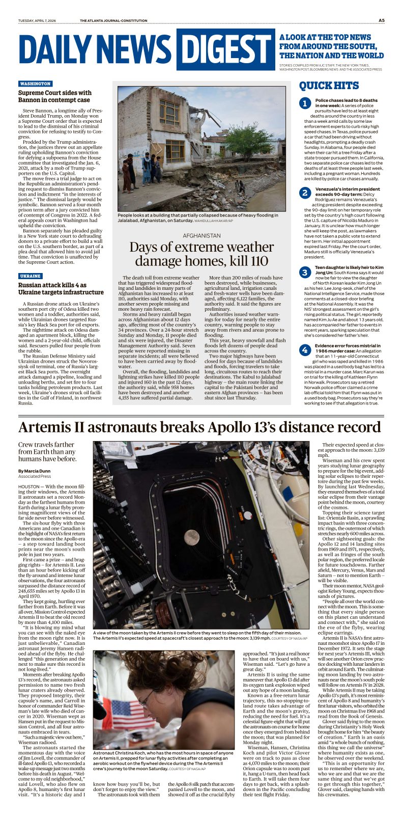 AJC ePaper | Tuesday, April 07, 2026