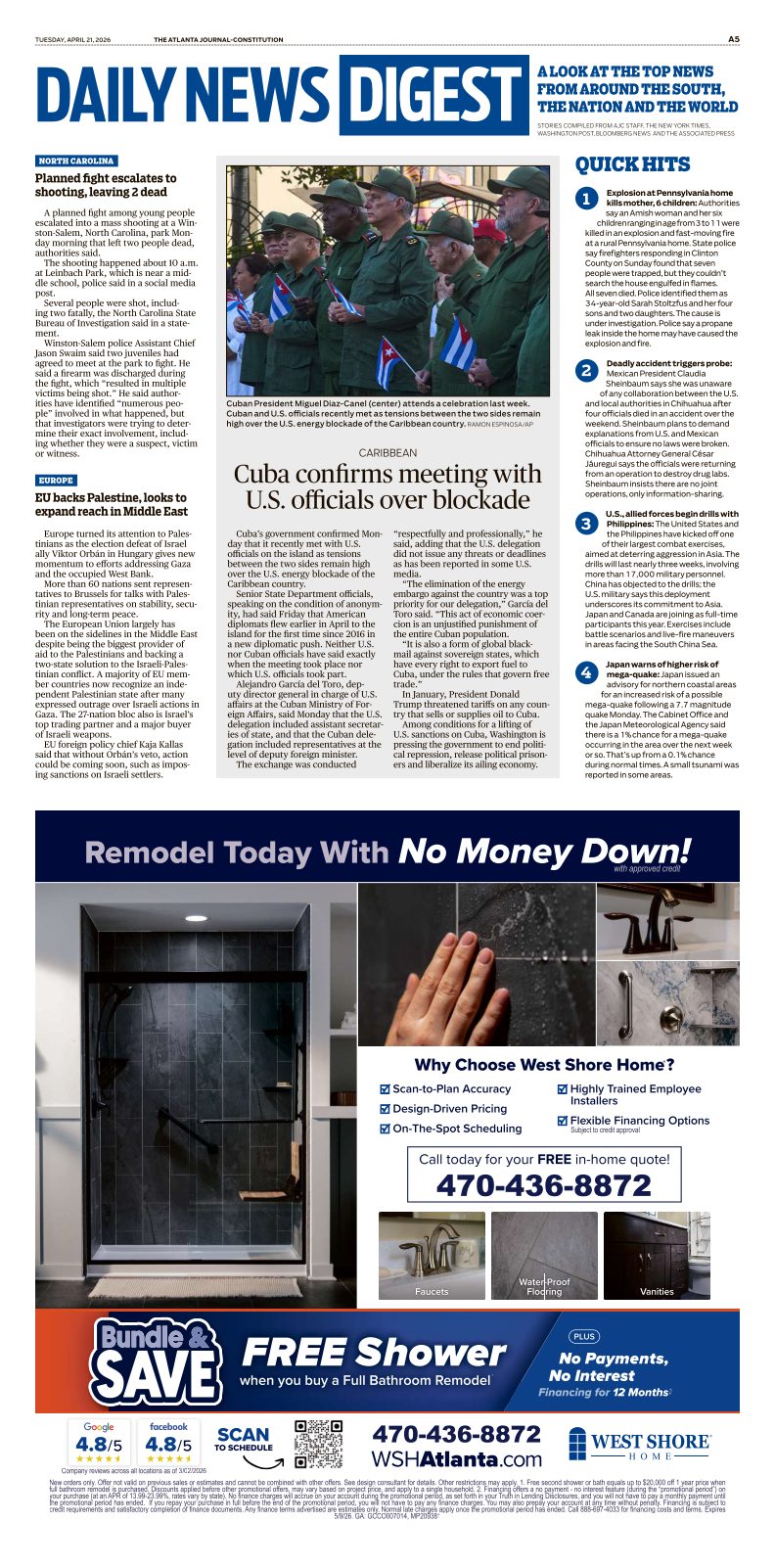 AJC ePaper | Tuesday, April 21, 2026